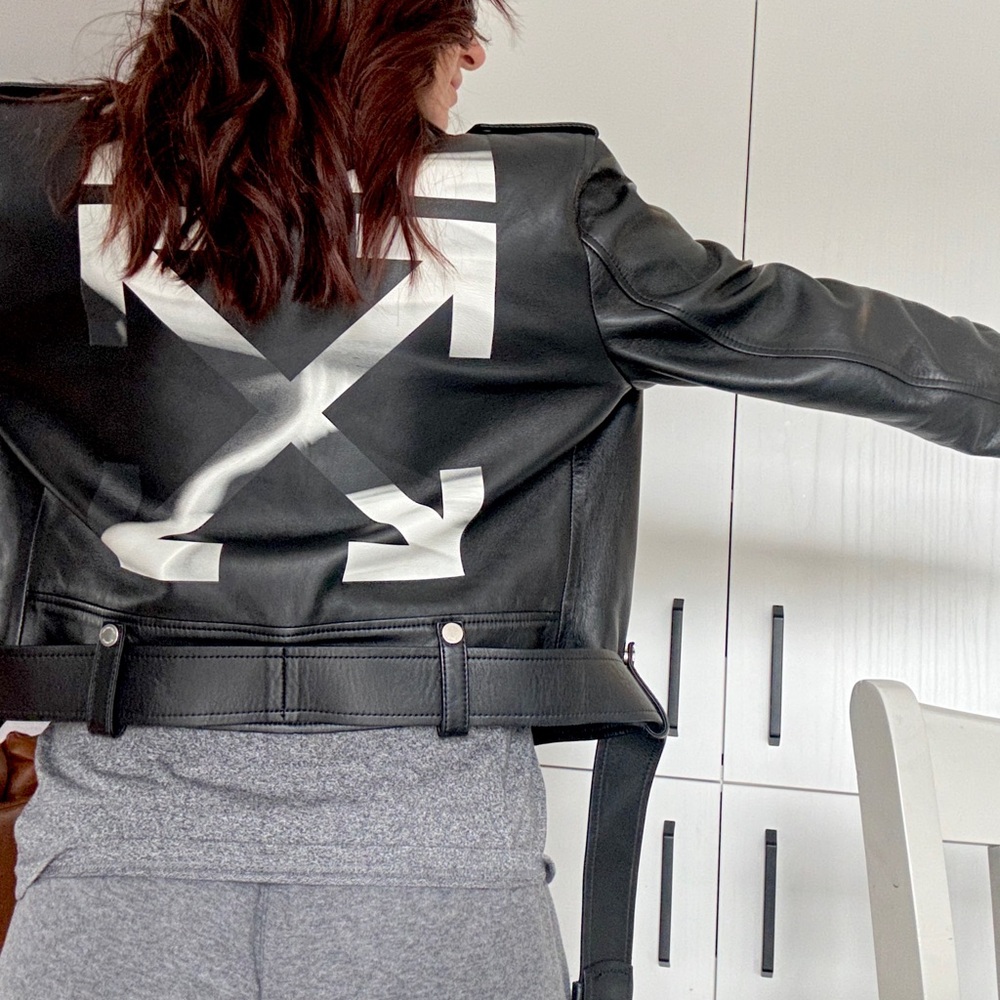 Off-White Liquid Melt Biker Jacket